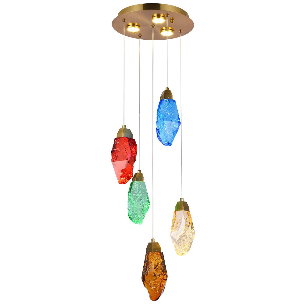 Потолочный светильник с пятью цветными плафонами Soar Colorful Lamp