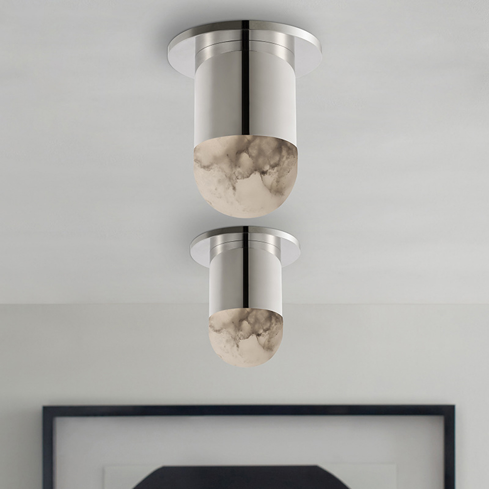 Потолочный светильник светодиодный с плафоном из натурального камня Purgatory