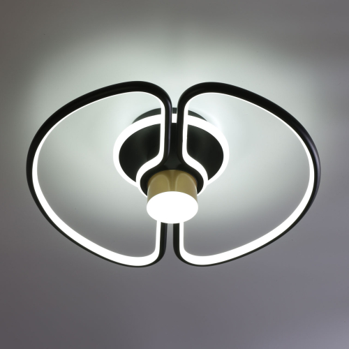 Потолочный светильник черного цвета круглой формы Luke Lampco Tracer Lamp