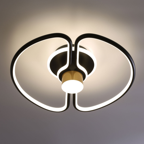 Потолочный светильник черного цвета круглой формы Luke Lampco Tracer Lamp