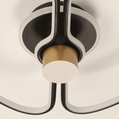 Потолочный светильник черного цвета круглой формы Luke Lampco Tracer Lamp