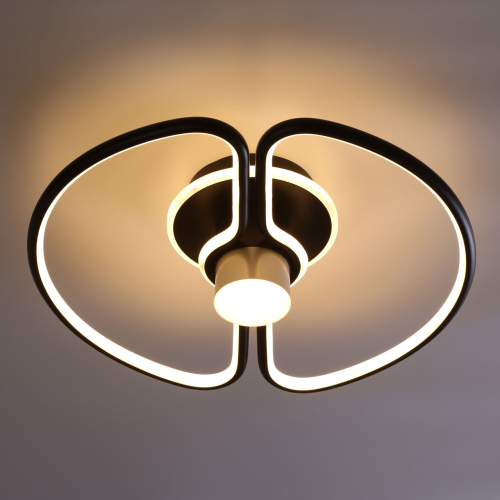 Потолочный светильник черного цвета круглой формы Luke Lampco Tracer Lamp