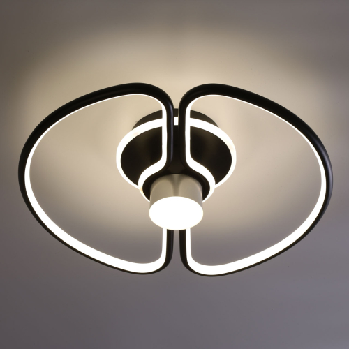 Потолочный светильник черного цвета круглой формы Luke Lampco Tracer Lamp