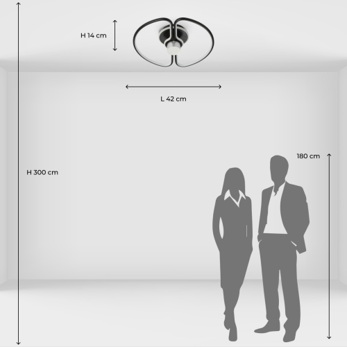 Потолочный светильник черного цвета круглой формы Luke Lampco Tracer Lamp