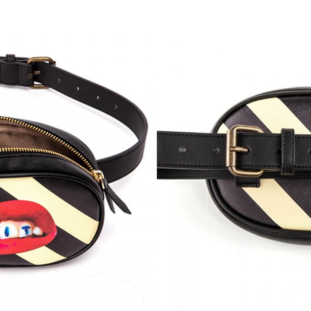 Поясная сумка Seletti Shit Striped