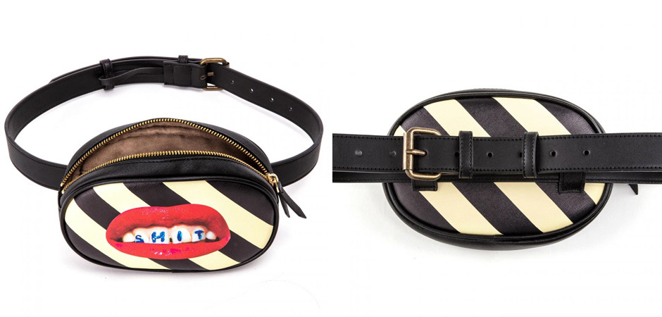 Поясная сумка Seletti Shit Striped