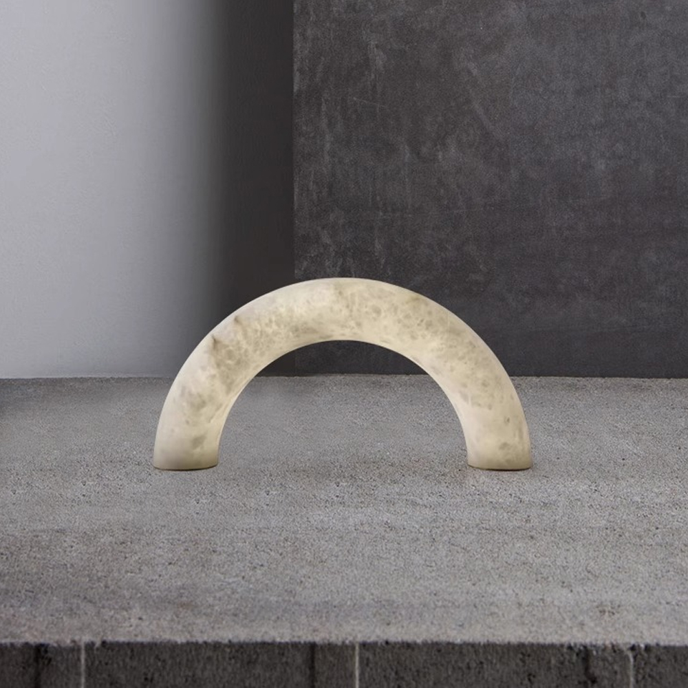 Прикроватная лампа из мрамора в форме дуги Rainbow Light