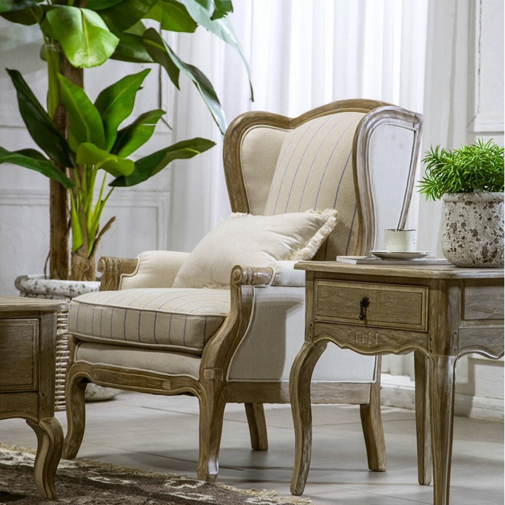 Прикроватная тумба из массива дерева Wooden Margery Bedside Table