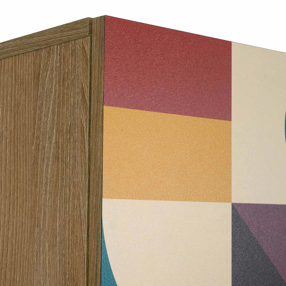 Прикроватная тумба с изображением на ящике Elise Nightstand