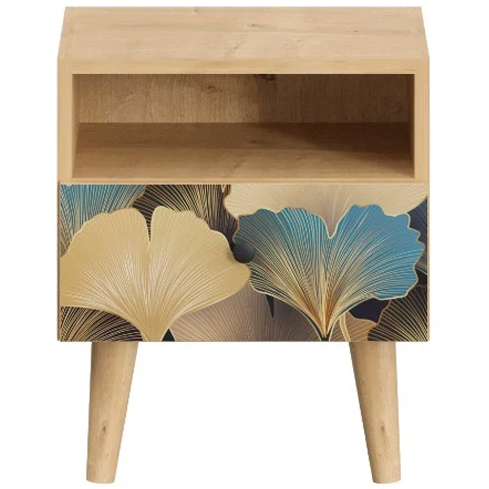 Прикроватная тумба с изображением на ящике Elise Nightstand