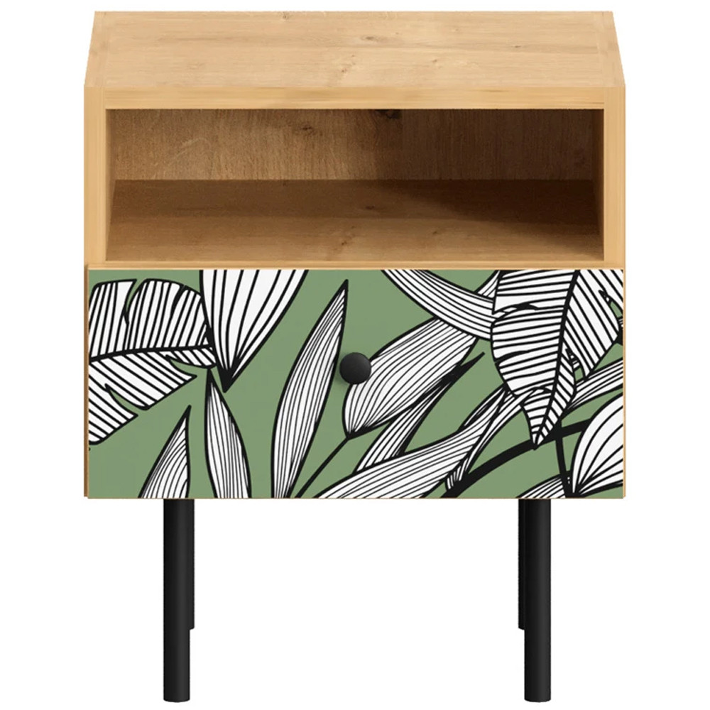 Прикроватная тумба с изображением на ящике Elise Nightstand