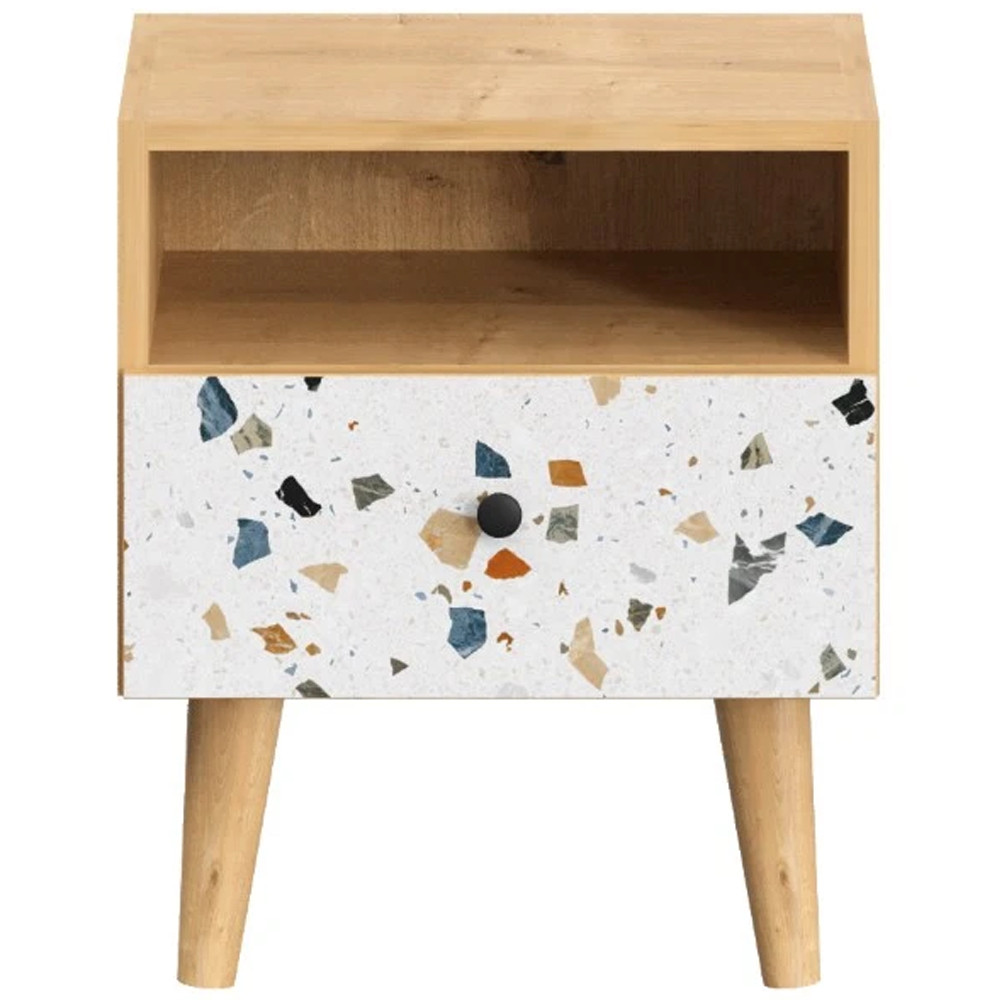 Прикроватная тумба с изображением на ящике Elise Nightstand