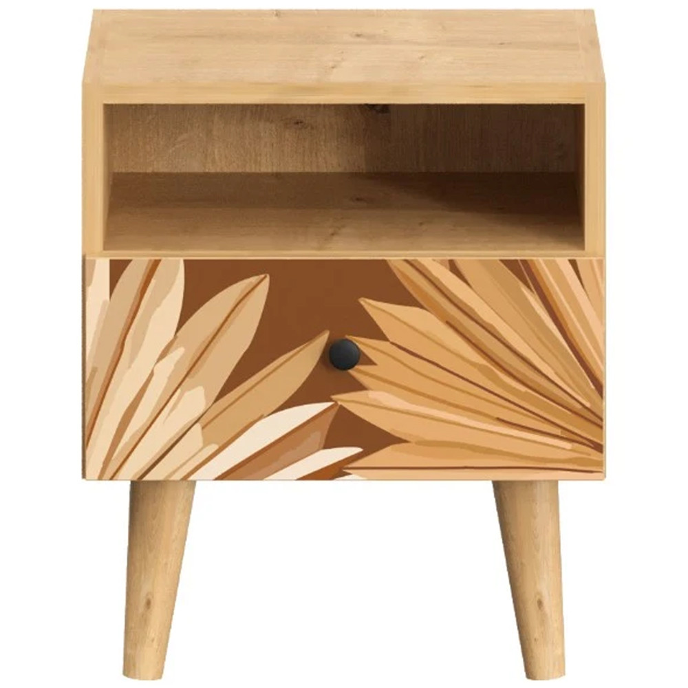 Прикроватная тумба с изображением на ящике Elise Nightstand