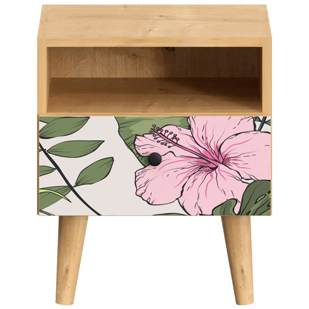 Прикроватная тумба с изображением на ящике Elise Nightstand