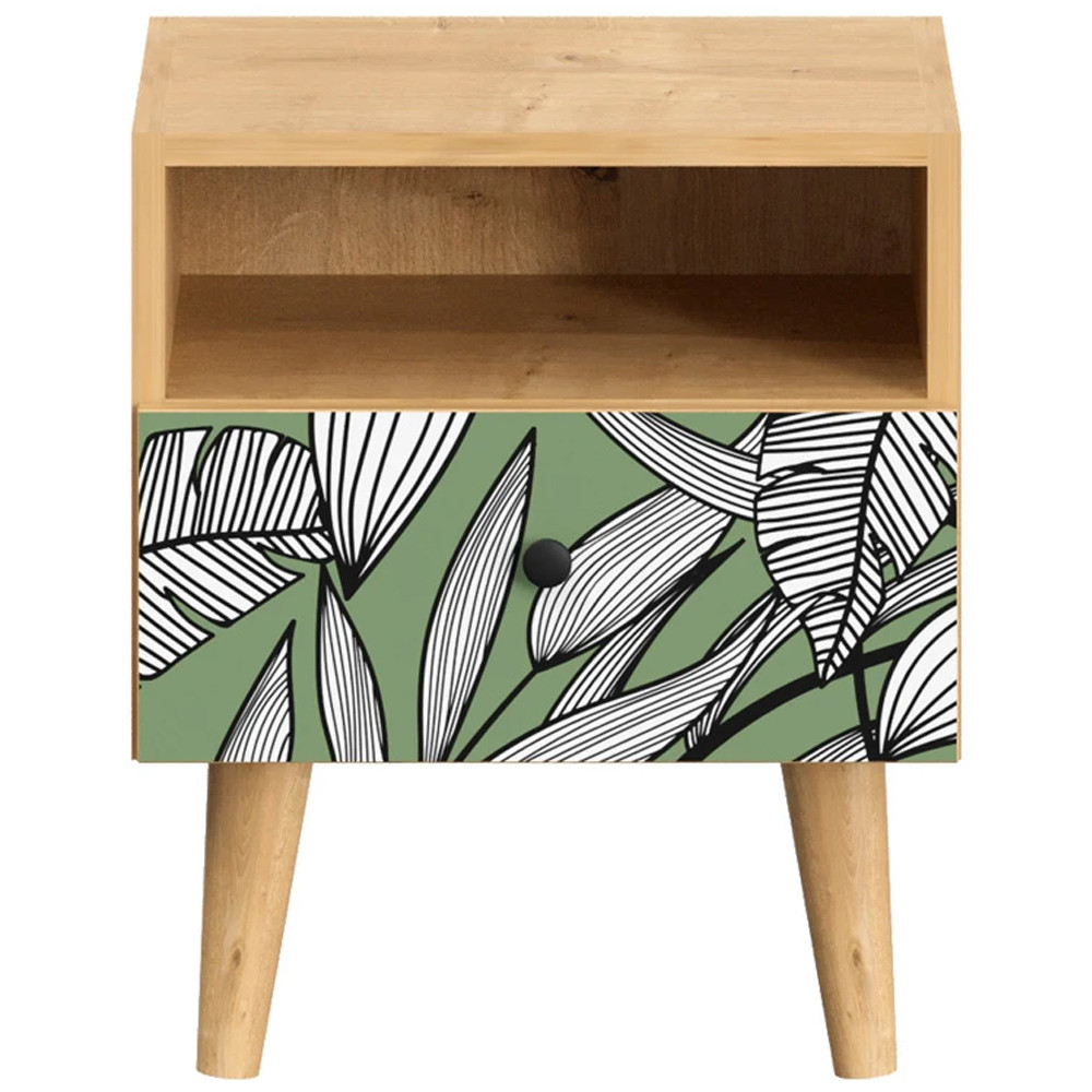 Прикроватная тумба с изображением на ящике Elise Nightstand
