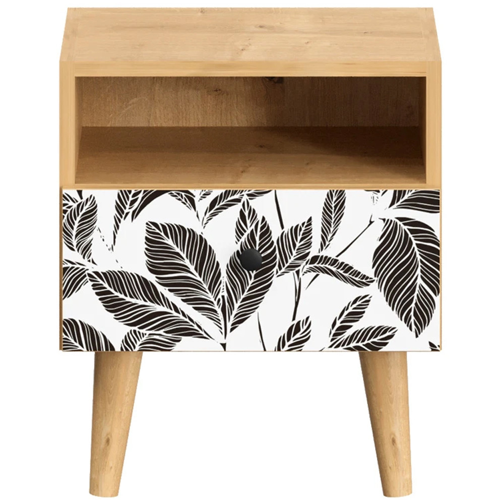 Прикроватная тумба с изображением на ящике Elise Nightstand