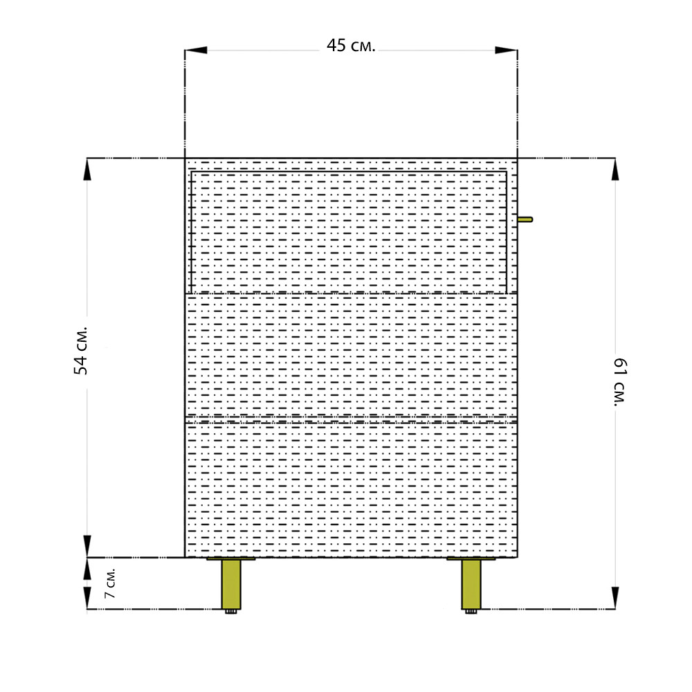 Прикроватная тумба с фактурной тканевой отделкой Fabric Finishing in Furniture