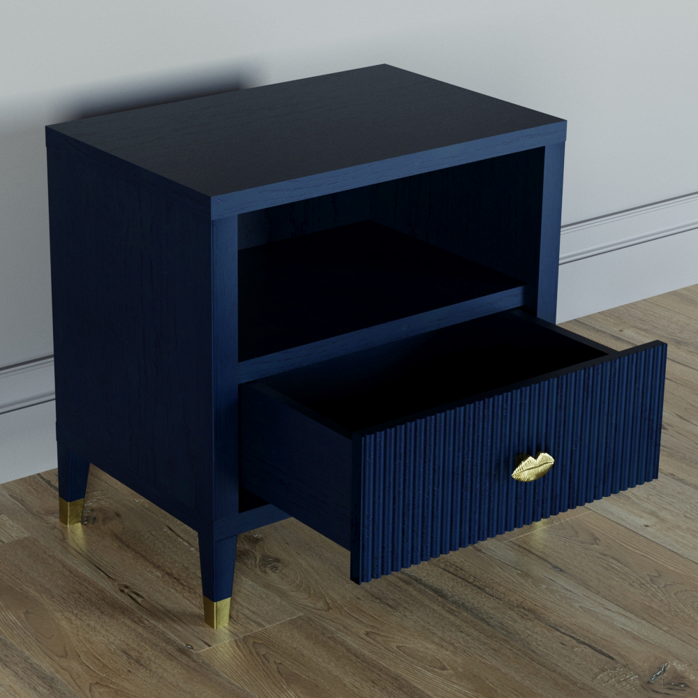 Прикроватная тумбочка с полкой Elsa Dreams Blue