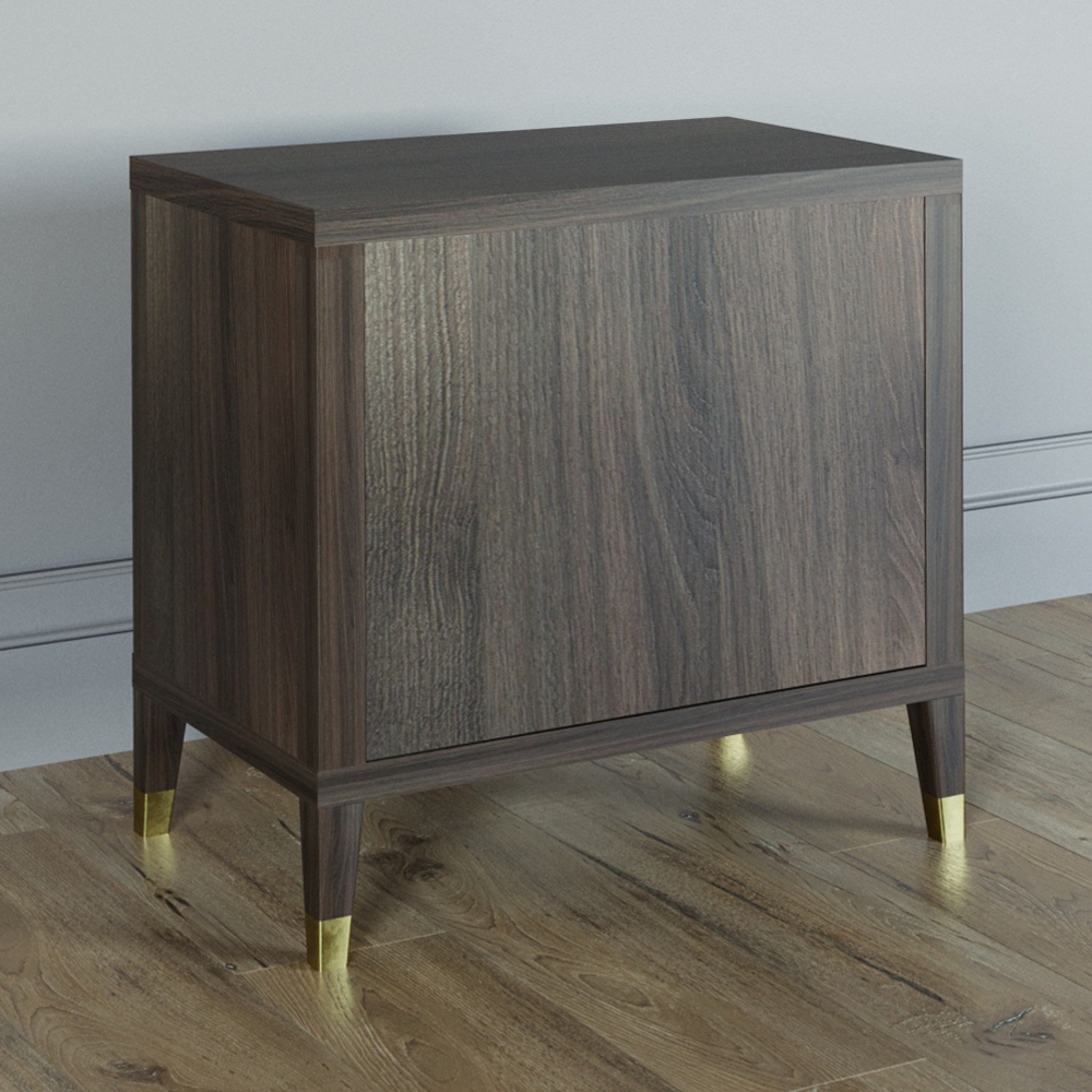 Прикроватная тумбочка с полкой Elsa Dreams Walnut