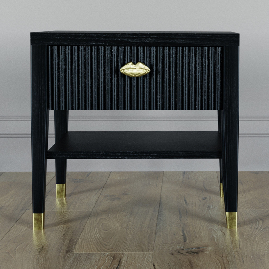 Прикроватная тумбочка с ящиком Elsa Dreams Black