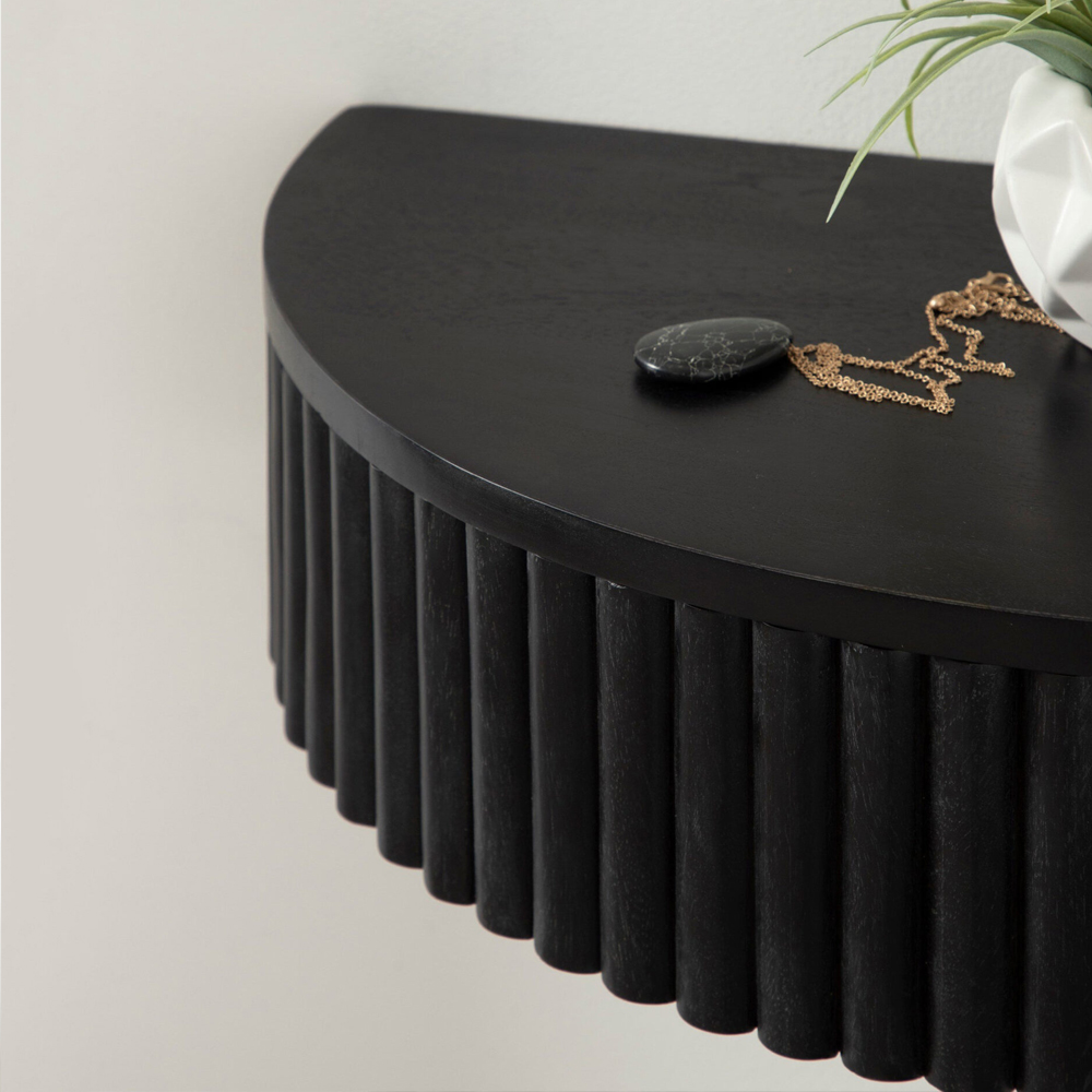 Прикроватный подвесной столик с ящиком черный Bedside Hanging Table