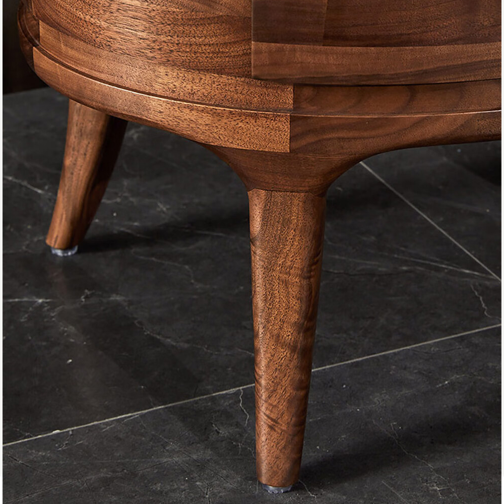 Прикроватный столик из дерева с 2-мя ящиками Moon Walnut Furniture