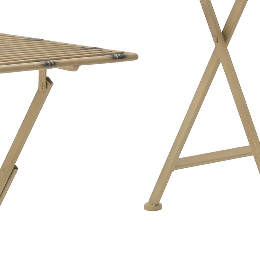 Приставной металлический складной стол Azra Metal Side Table
