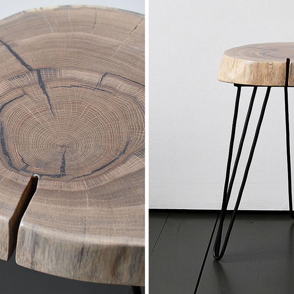 Приставной стол Aariz Industrial Metal Rust Side Table