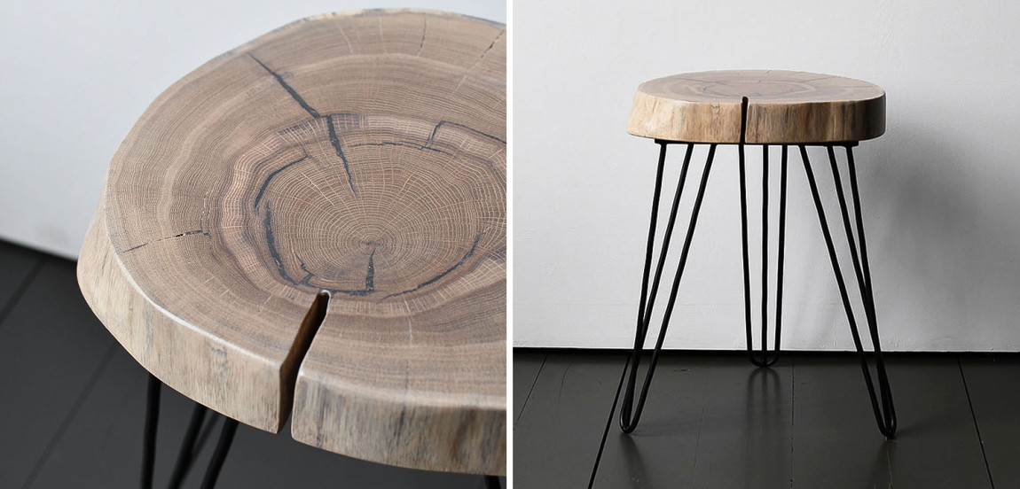 Приставной стол Aariz Industrial Metal Rust Side Table