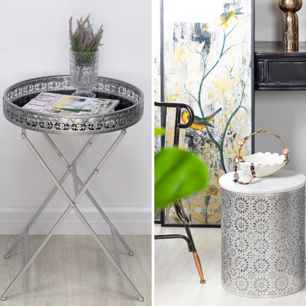 Приставной Стол Artesia Table с белым мрамором