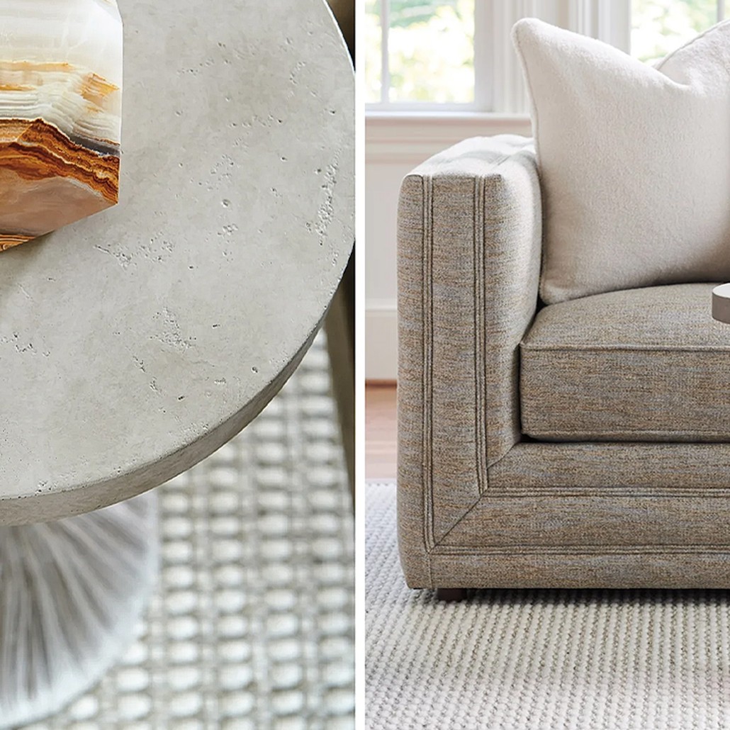 Приставной стол Barclay Butera Malibu Saddle Peak Round Accent Table