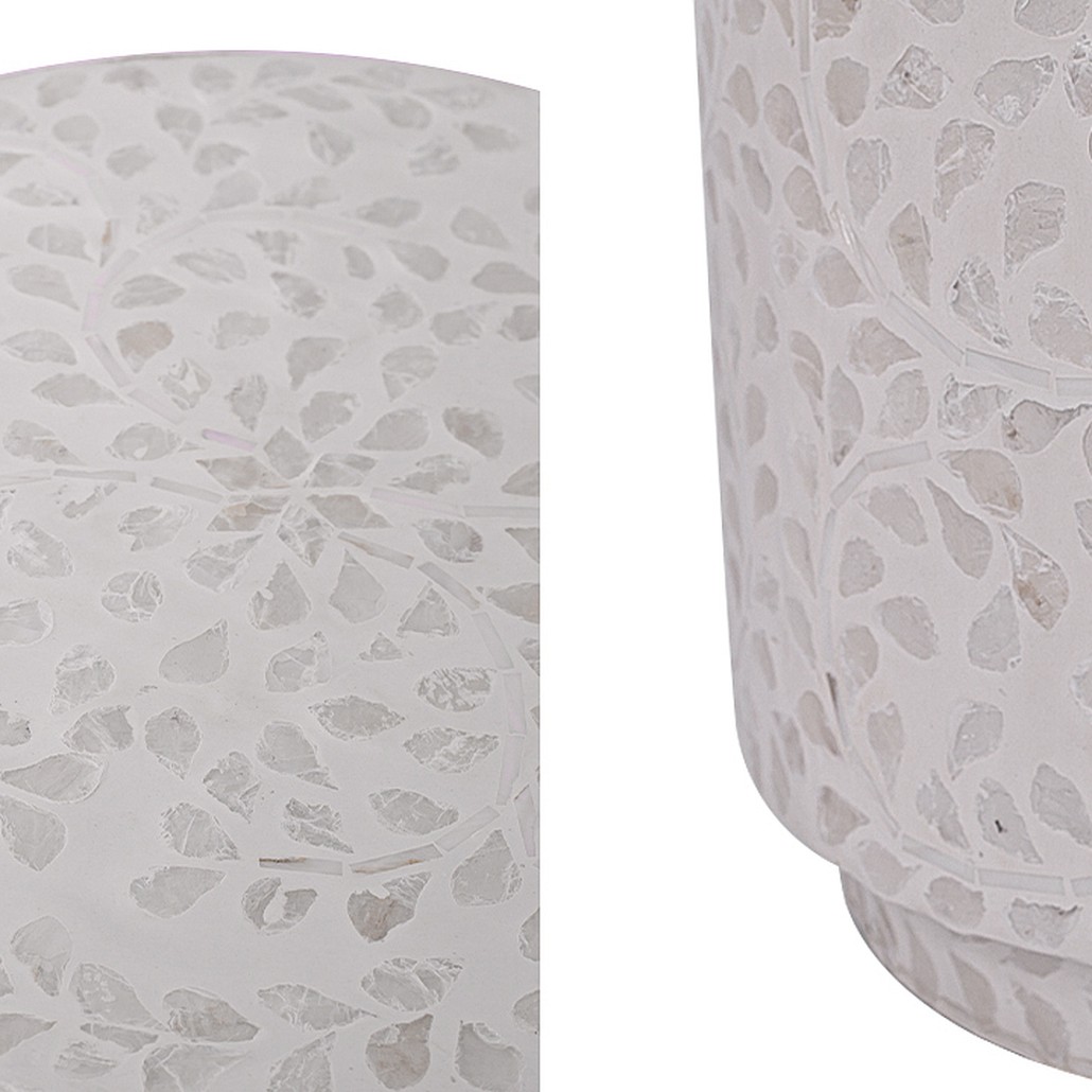 Приставной стол Bone Inlay Pearl Side Table