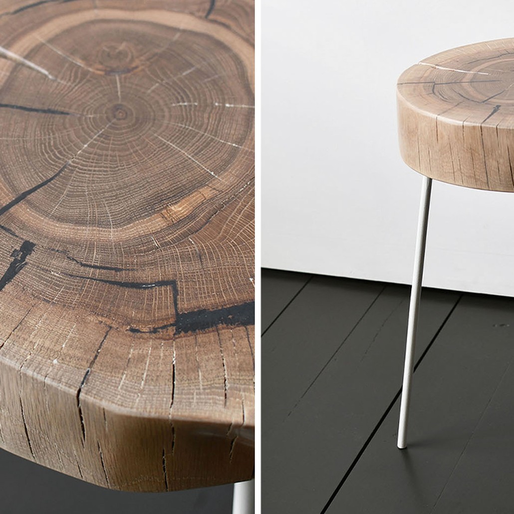 Приставной стол Cantu Industrial Metal Rust Side Table