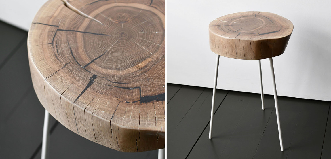 Приставной стол Cantu Industrial Metal Rust Side Table