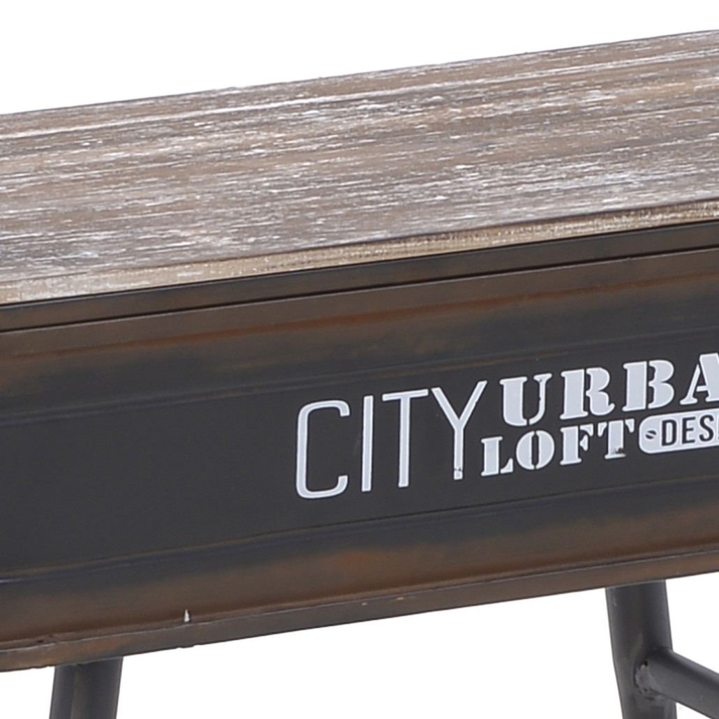 Приставной стол City Urban Loft Design Table black