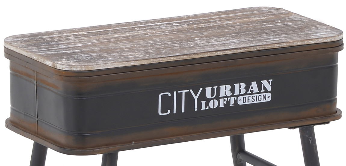 Приставной стол City Urban Loft Design Table black