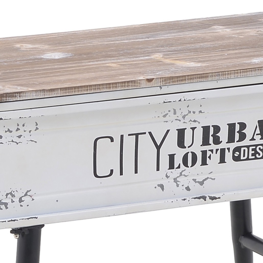 Приставной стол City Urban Loft Design Table white