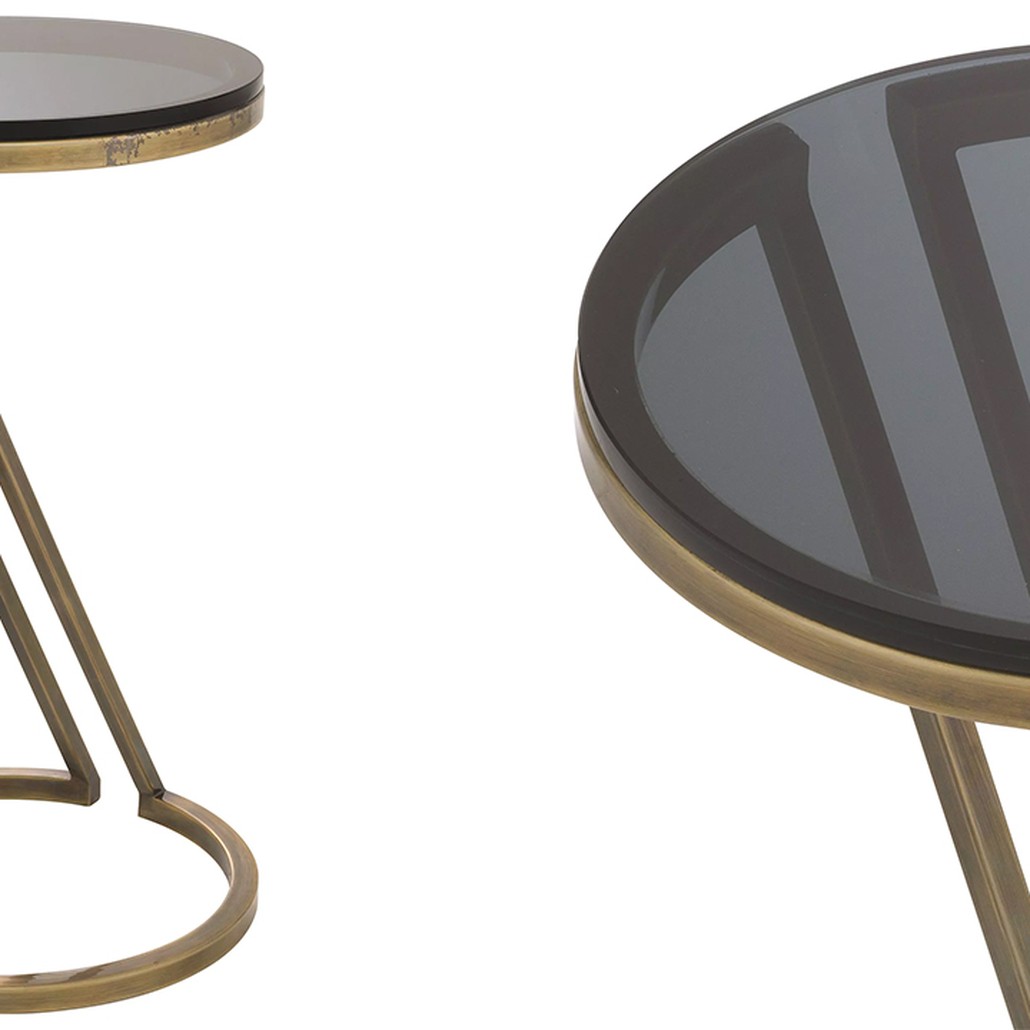 Приставной стол Eichholtz Side Table Falcone Brass