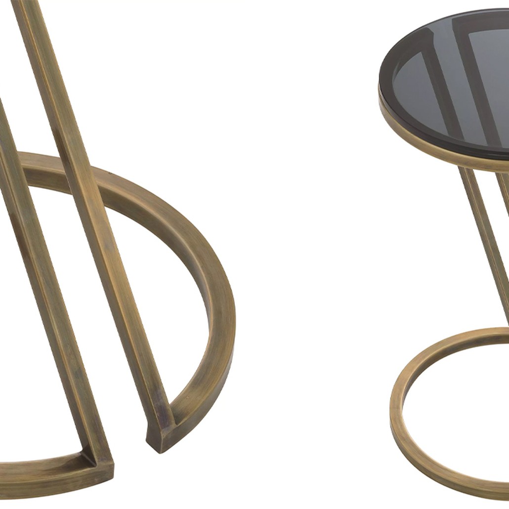 Приставной стол Eichholtz Side Table Falcone Brass