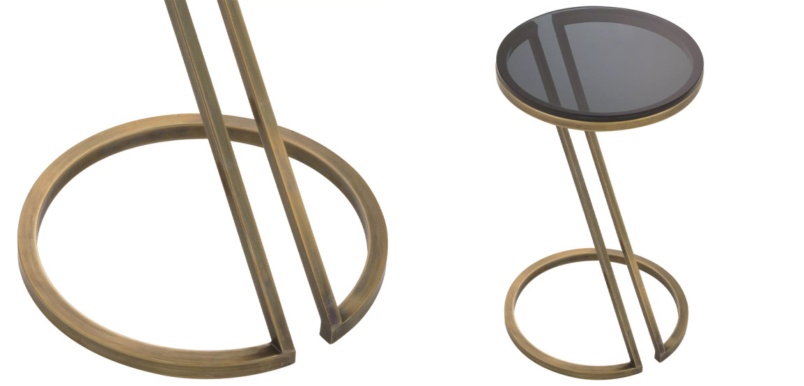 Приставной стол Eichholtz Side Table Falcone Brass