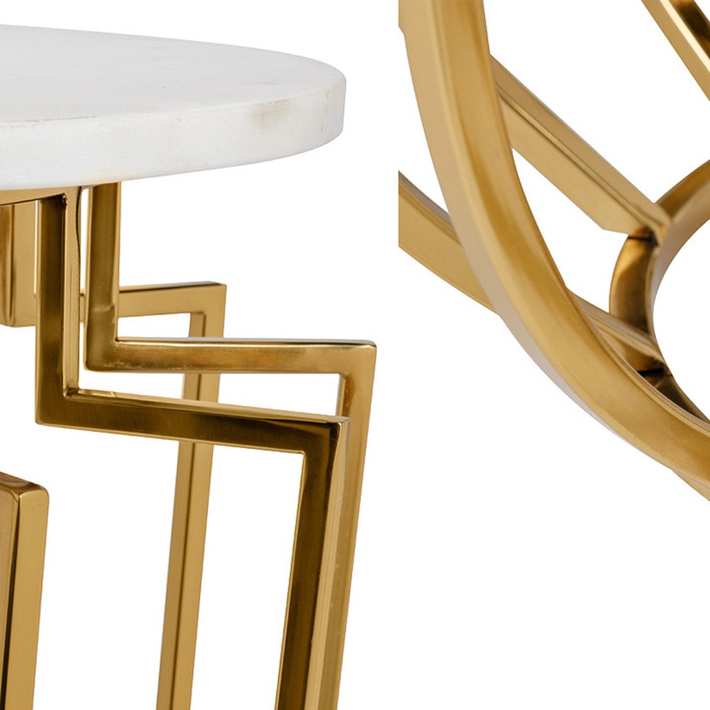 Приставной стол Embret Marble Side Table