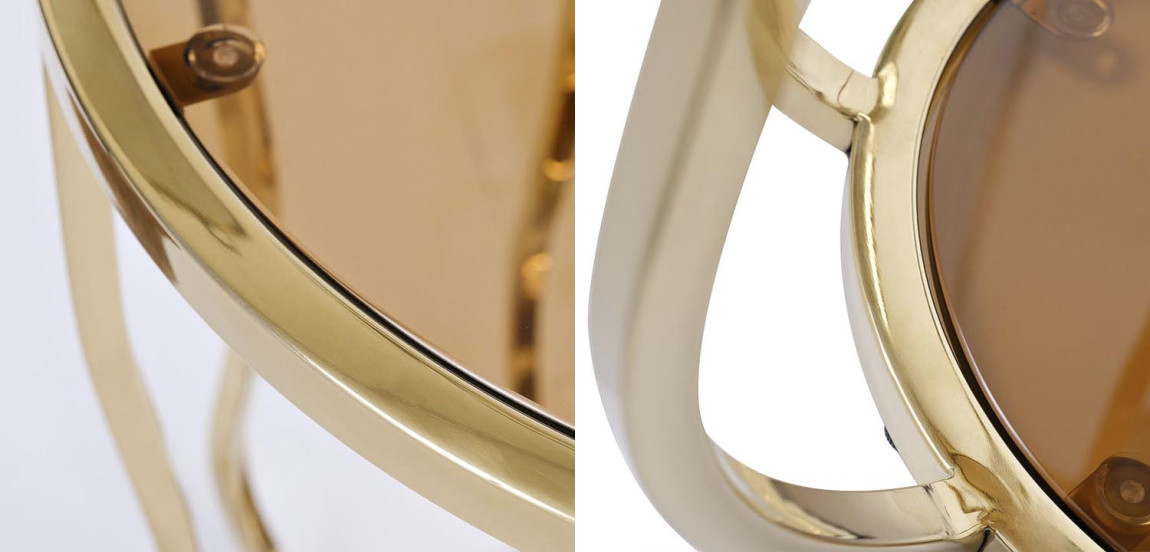 Приставной стол Fedric Side Table gold