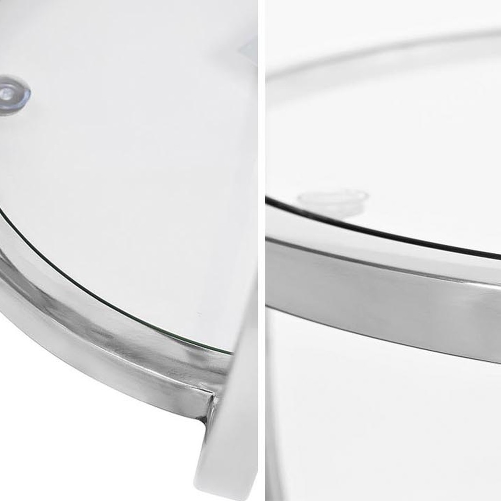 Приставной стол Fedric Side Table silver