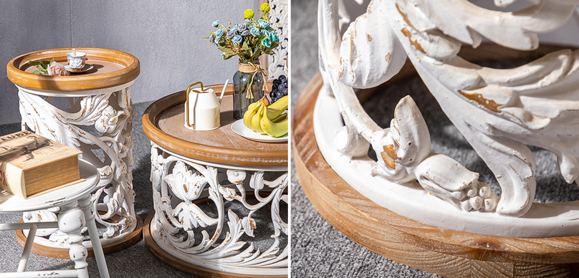 Приставной стол Fleurette Provence Side Table 42