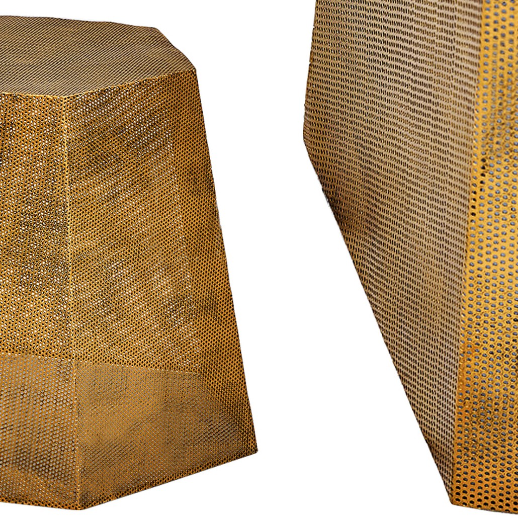 Приставной стол Gold Mesh side table