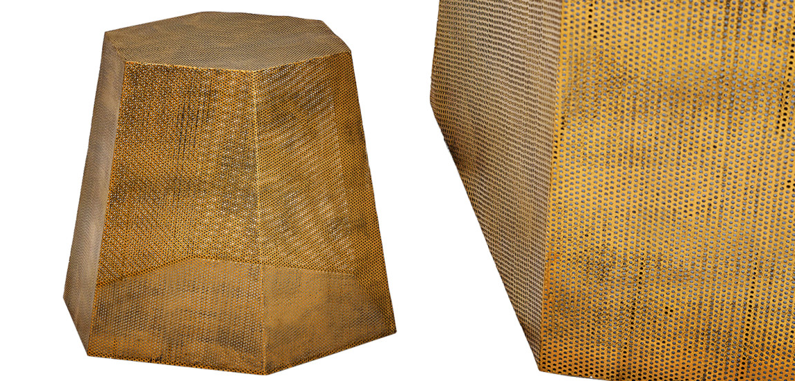 Приставной стол Gold Mesh side table