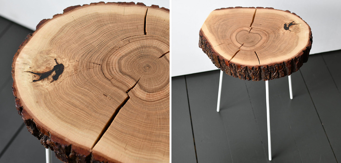 Приставной стол Grant Industrial Metal Rust Side Table
