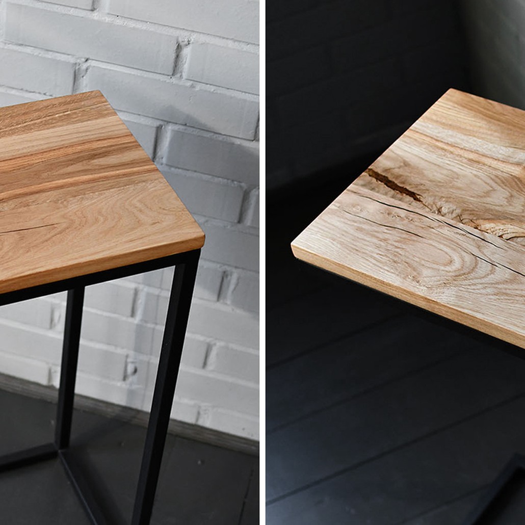 Приставной стол Hanson Industrial Metal Rust Side Table