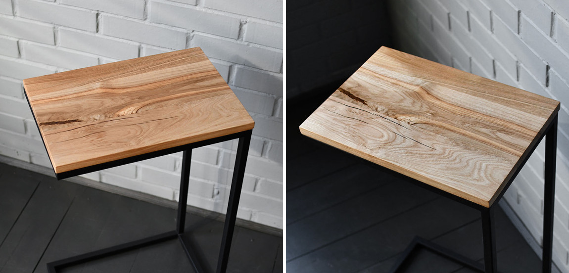Приставной стол Hanson Industrial Metal Rust Side Table