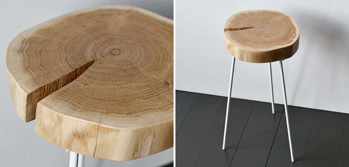 Приставной стол Hines Industrial Metal Rust Side Table